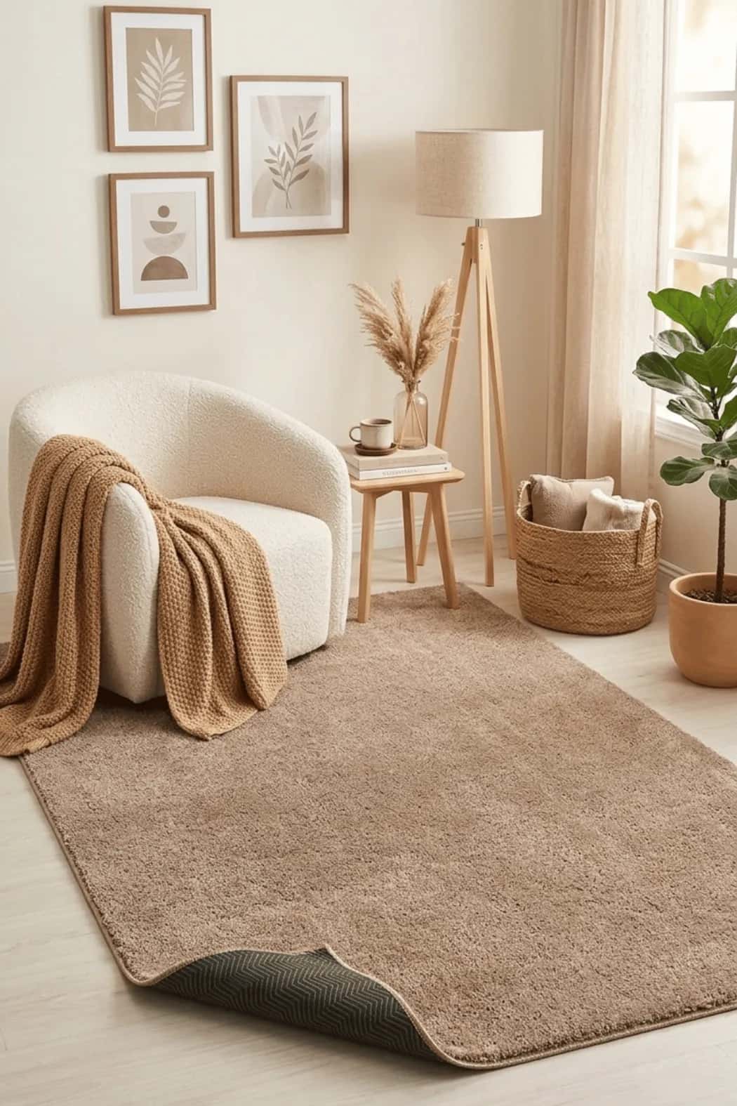 Kıvam Kadifemsi Salon Halısı Yıkanabilir Kaymaz Tabanlı Yumuşak